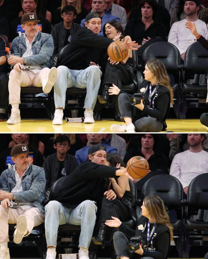 Madison Beer’s Courtside Protector: Justin Herbert’s Heroic Save Breaks the Internet Photo Via Instagram