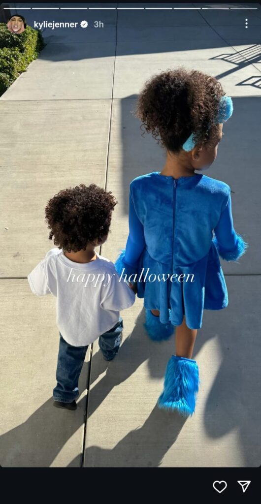 Kylie Jenner’s Daughter Stormi, 7, Melts Hearts as a Care Bear for Halloween Photo Via Kylie Instagram