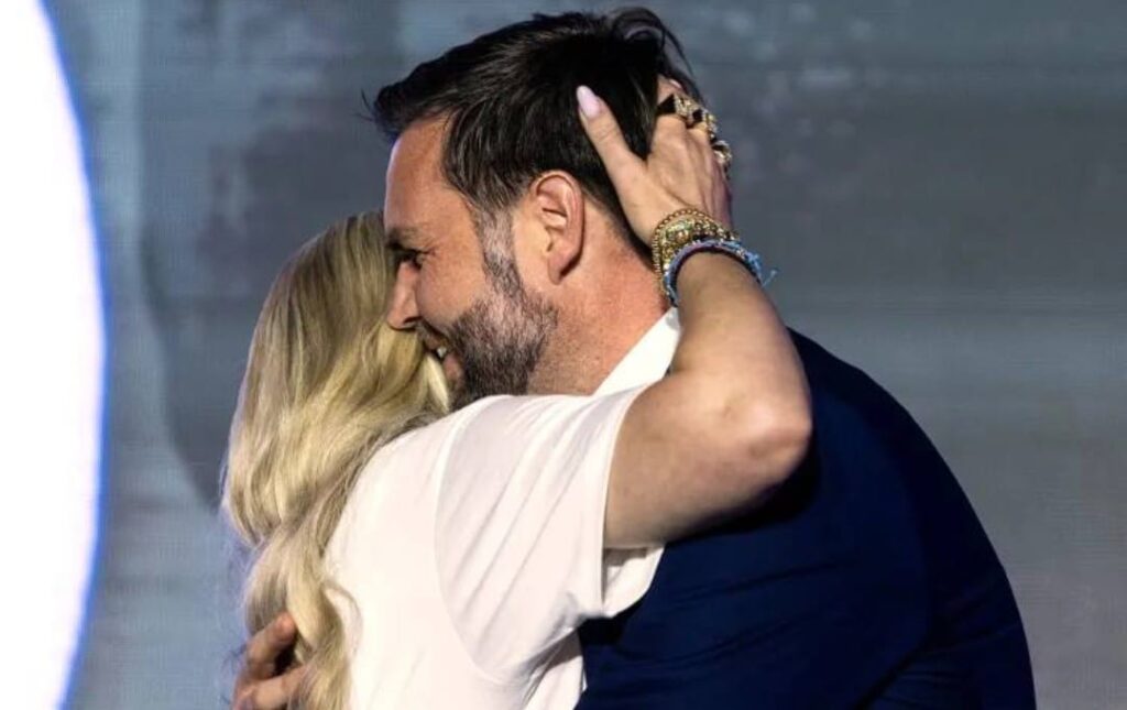 JD Vance & Erika Kirk In Turning Point USA Tribute