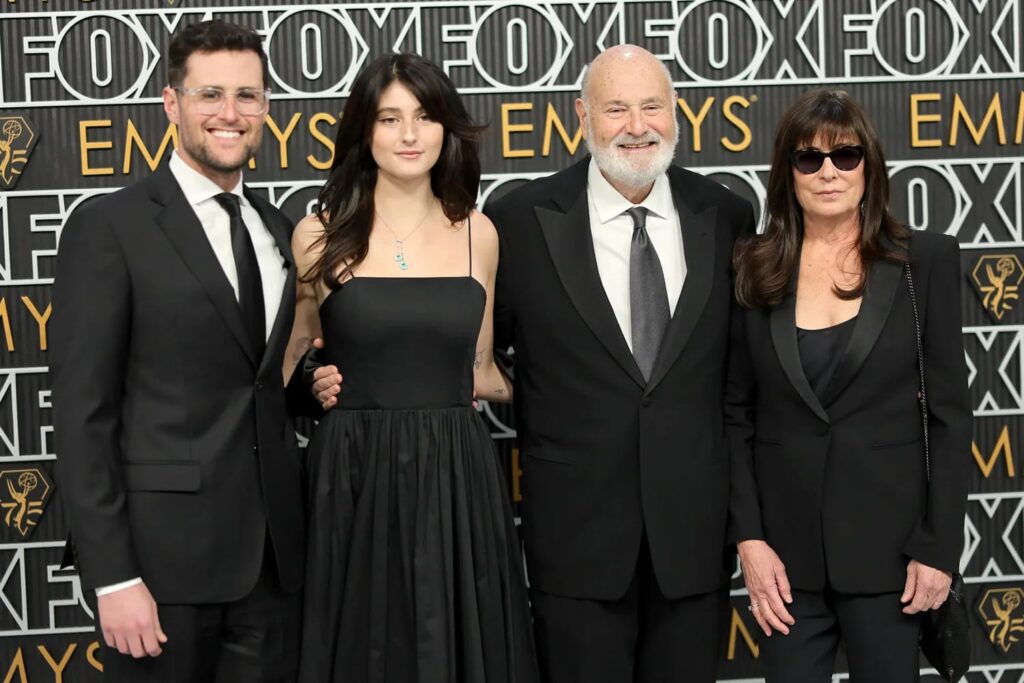 Jake Reiner, Romy Reiner, Rob Reiner, and Michele Reiner attend the 75th Primetime Emmy Awards on January 15, 2024 in Los Angeles, California.Neilson Barnard/Getty